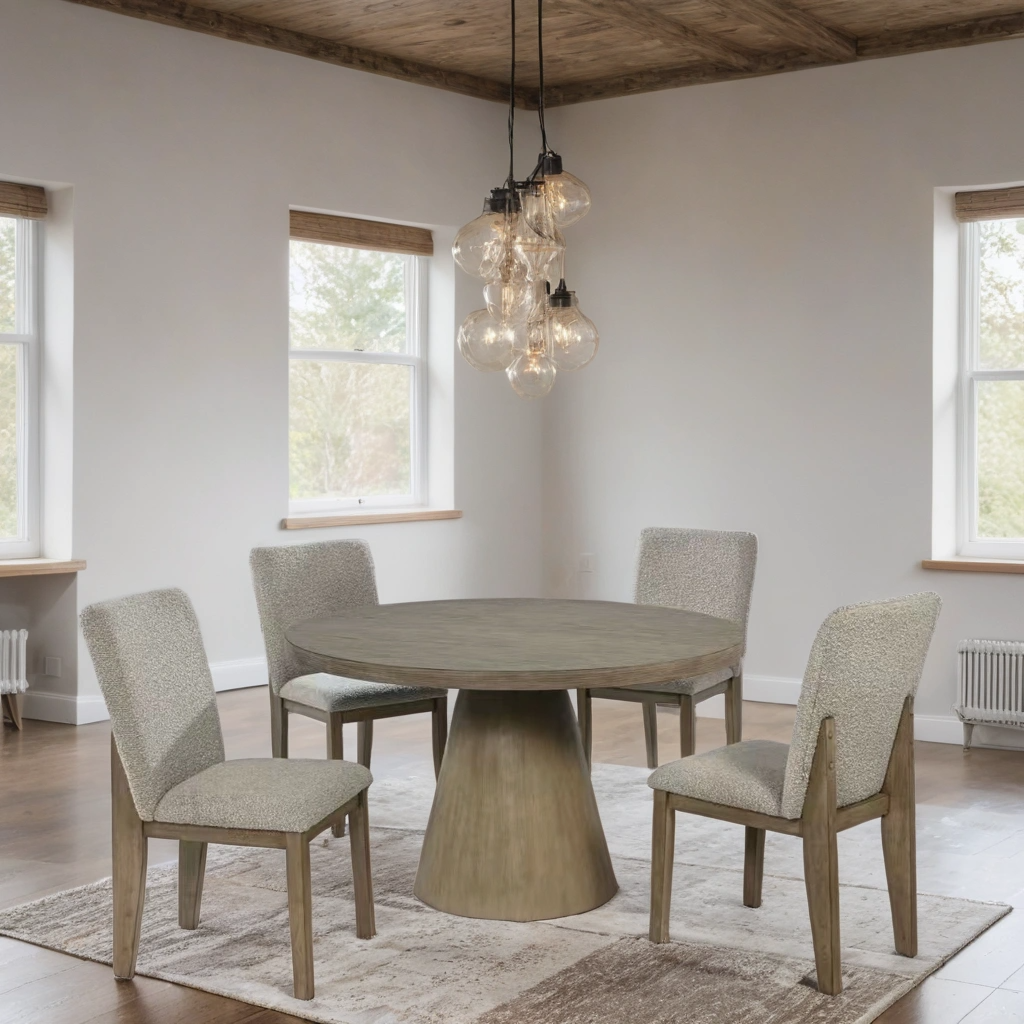D550 DINING SET WITH TABLE AND 4 CHAIRS