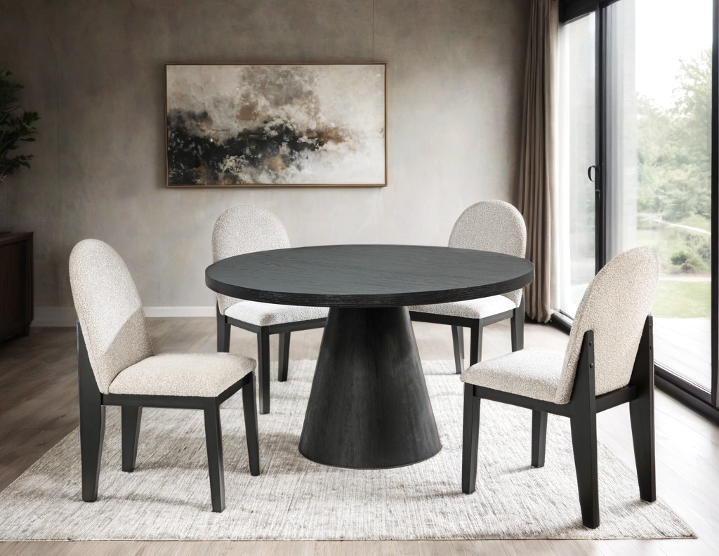 D500 DINING SET WITH TABLE AND 4 CHAIRS