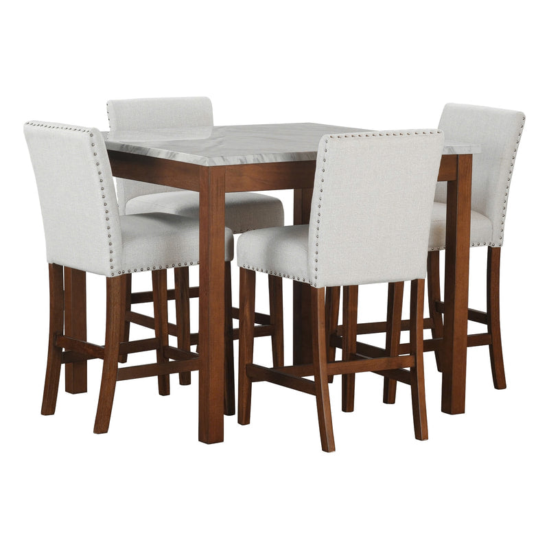 DIOR 11 PUB TABLE + 4 CHAIR SET