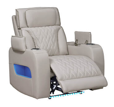 DUBAI 3PC SAND POWER RECLINING SET