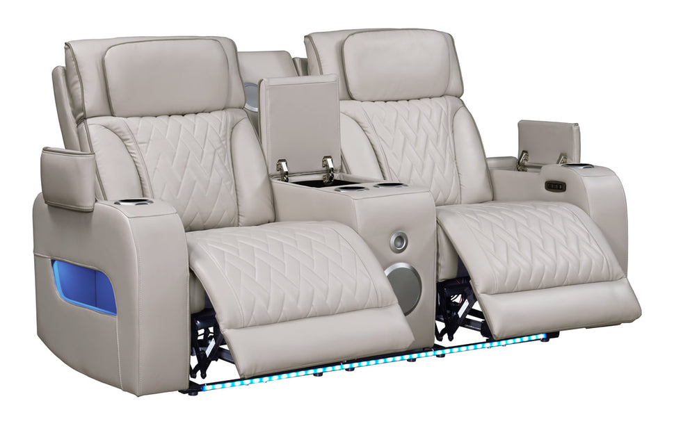 DUBAI 3PC SAND POWER RECLINING SET