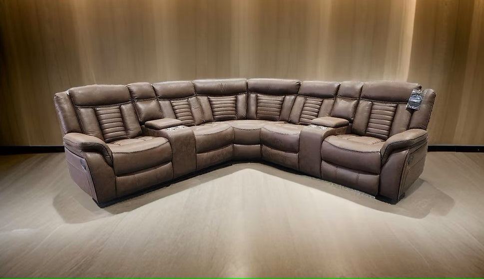 S4002 SAMUEL BROWN RECLINING SECTIONAL