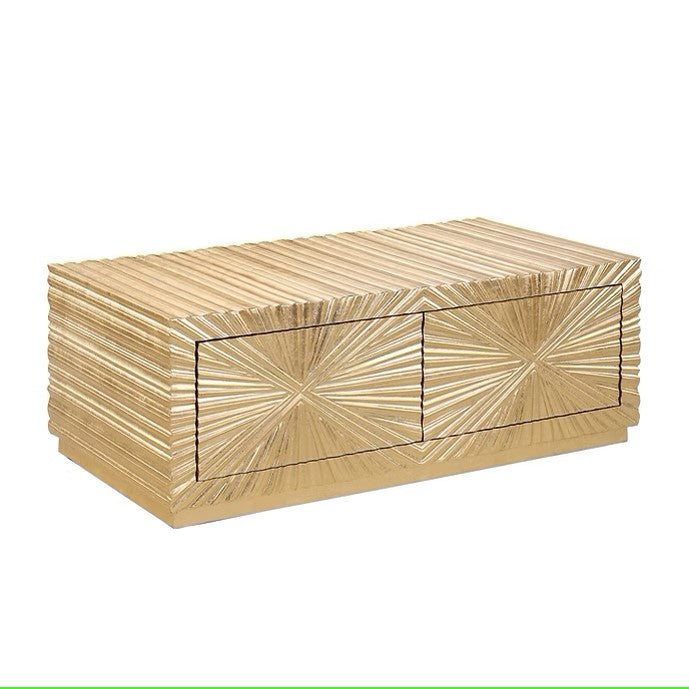 A-CT06 HELIOS GOLD LEAF COFFEE TABLE