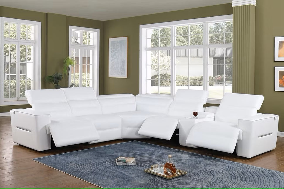 MI-1260 NEXUS WHITE 6PCS POWER SECTIONAL