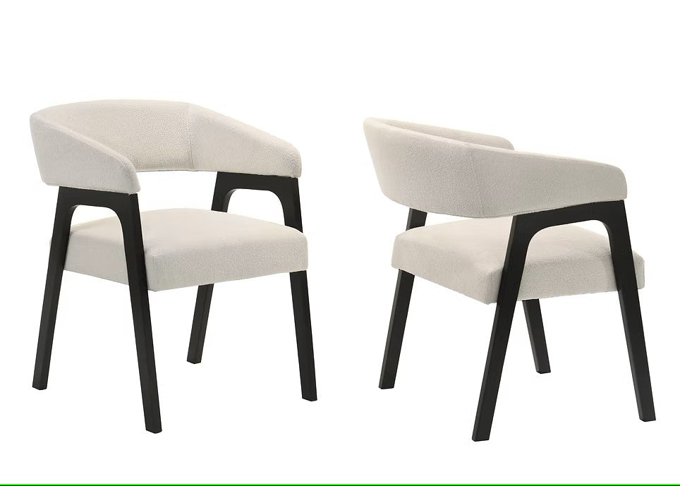 D1401 NAVA BLACK 7 PC DINING SET INCLUDES TABLE WITH 6 CHAIRS