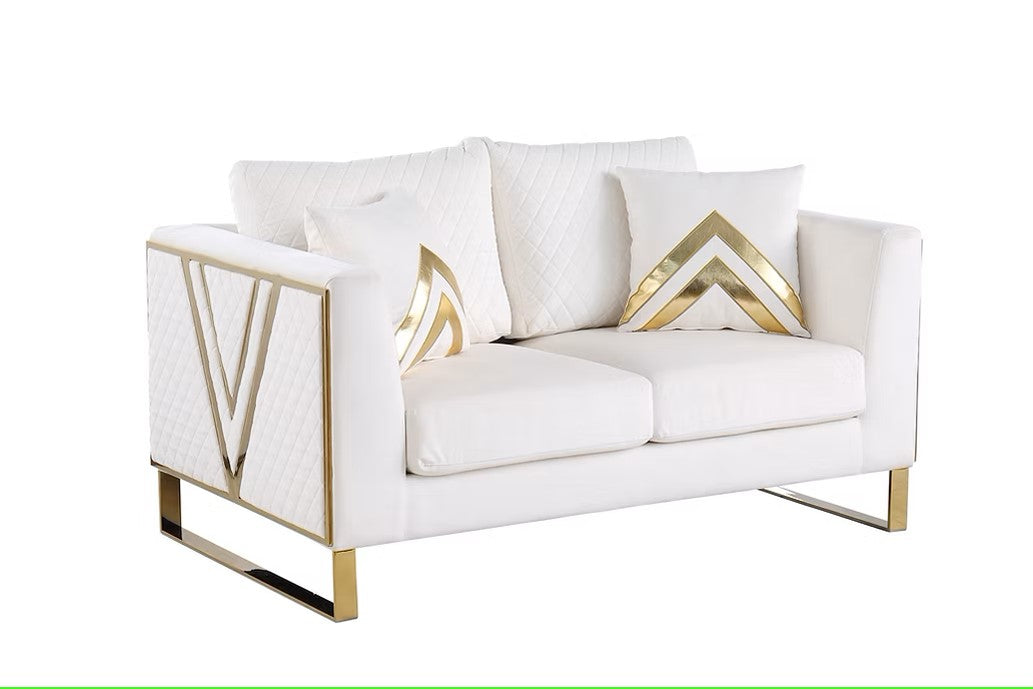 S1300 VISTA BONITA WHITE LIVING ROOM SET AVAILABLE AS 2 PIECE OR 3 PIECE SET