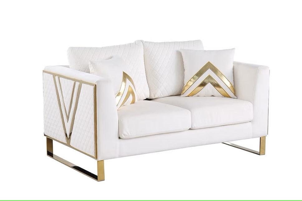 S1300 VISTA BONITA WHITE LIVING ROOM SET AVAILABLE AS 2 PIECE OR 3 PIECE SET