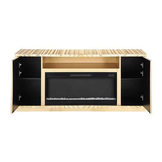 A-F05 HELIOS GOLD LEAF FIREPLACE