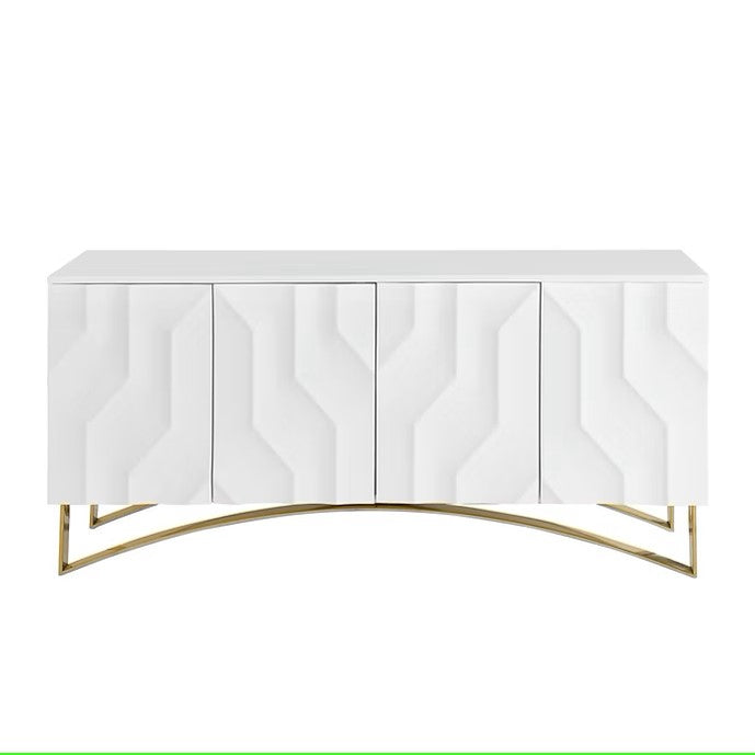 A-C07 BIANCA WHITE CONSOLE TABLE