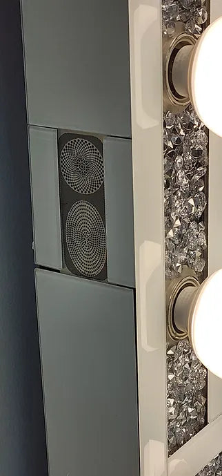 A-VM04-BIRI MIRROR WITH CONSOLE WITH LED LIGHTS AND AND BLUETOOTH SPEAKER