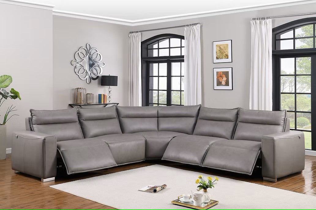 MI-1235 SIERRA GREY 5PCS POWER SECTIONAL