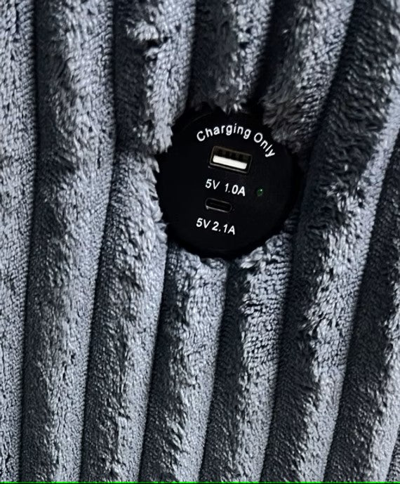 B300 BELINDA BEIGE PLATFORM BED WITH LED LIGHTS AVAILABLE IN QUEEN AND KING SIZES