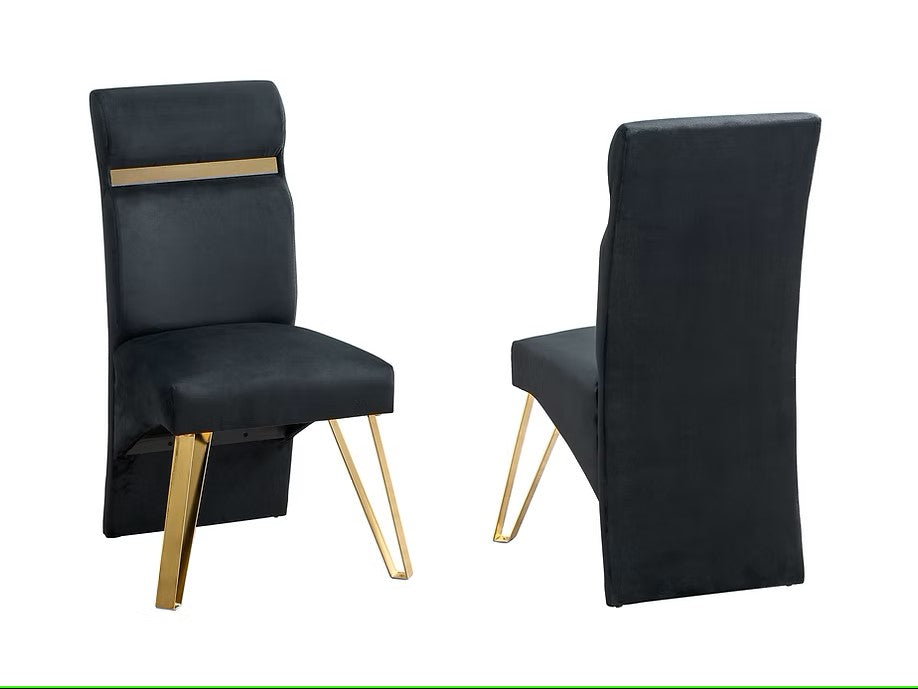 D9050 MIDNIGHT 7 PC DINING SET INCLUDES TABLE WITH 6 CHAIRS