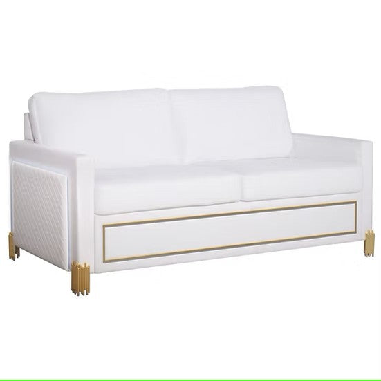 S9060 GLAMOR COLLECTION WHITE LIVING ROOM SET AVAILABLE AS 2 PIECE OR 3 PIECE SET