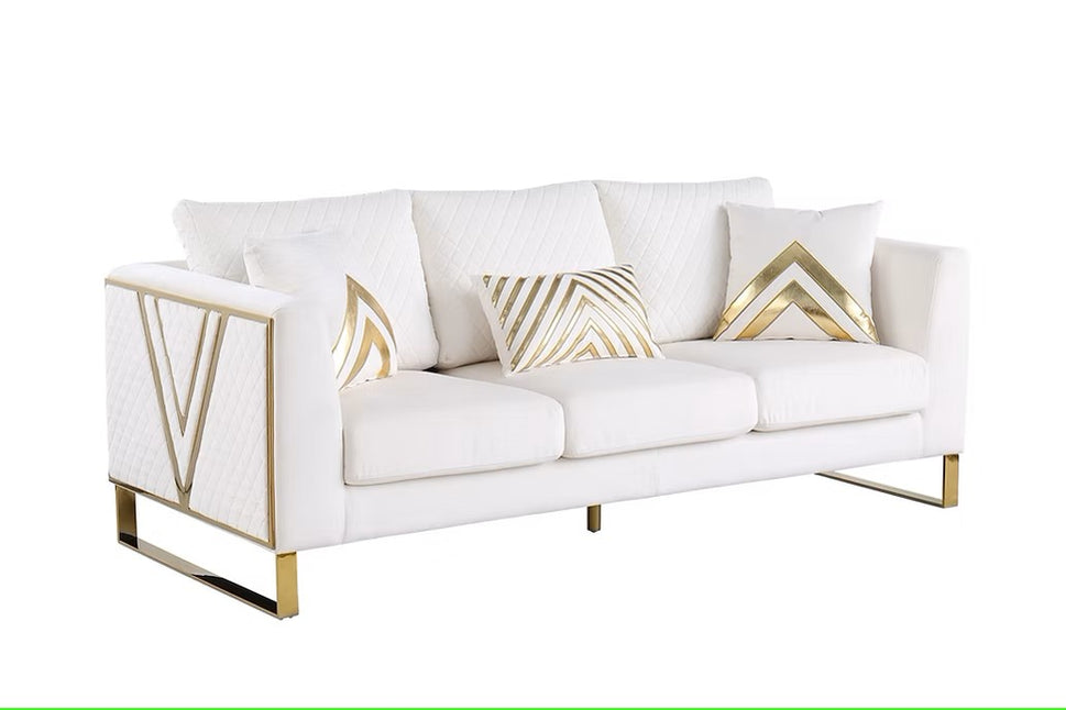 S1300 VISTA BONITA WHITE LIVING ROOM SET AVAILABLE AS 2 PIECE OR 3 PIECE SET