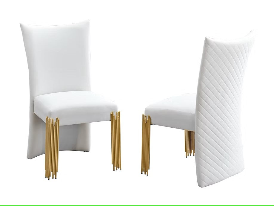 D9060 GLAMOR COLLECTION 7 PC DINING SET INCLUDES TABLE WITH 6 CHAIRS