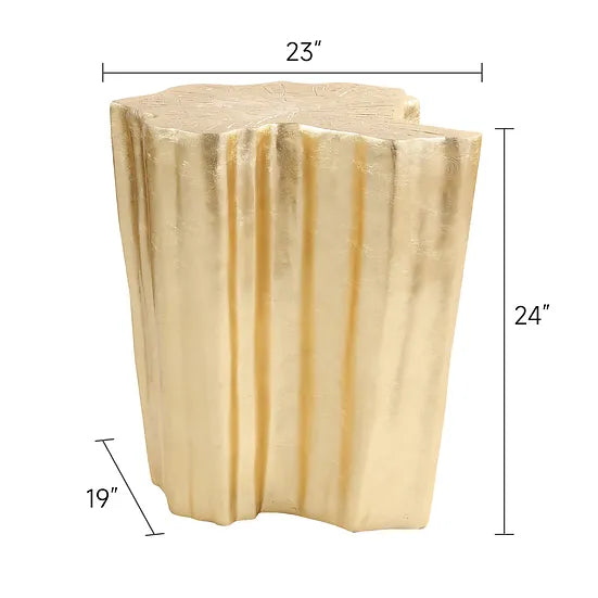 A-CT09 ORO GOLD LEAF END TABLE