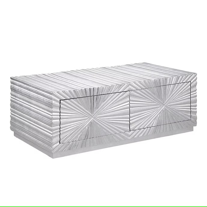 A-CT07 SELENE SILVER LEAF COFFEE TABLE