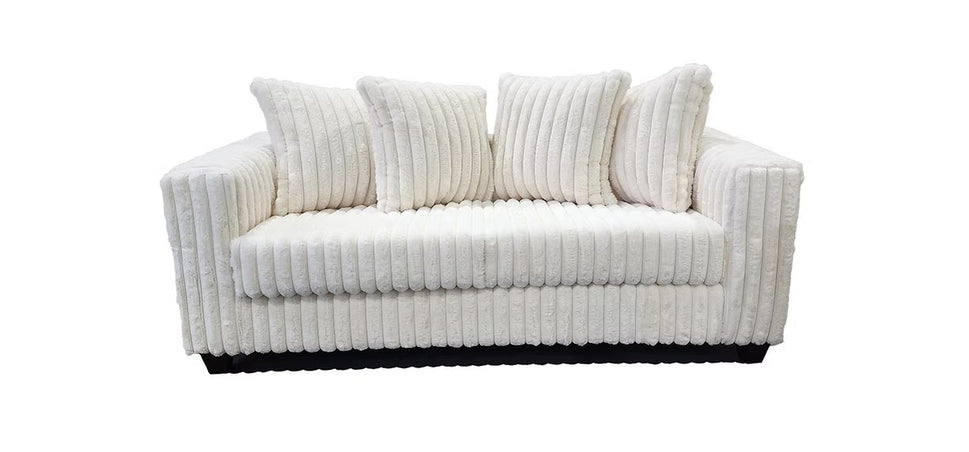 S300 GIA IVORY SOFA AND LOVESEAT SET