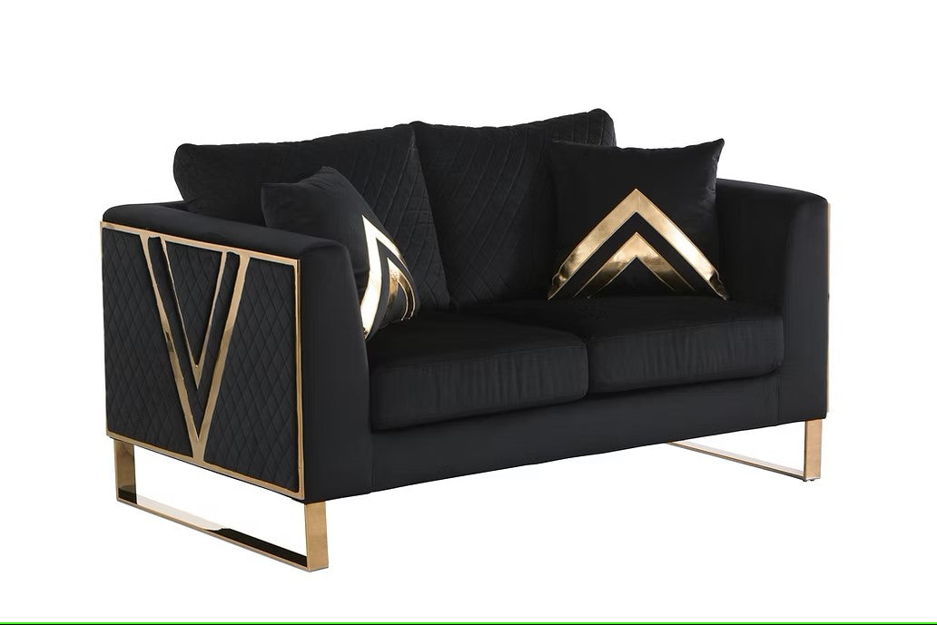 S1300 VISTA BONITA BLACK LIVING ROOM SET AVAILABLE AS 2 PIECE OR 3 PIECE SET