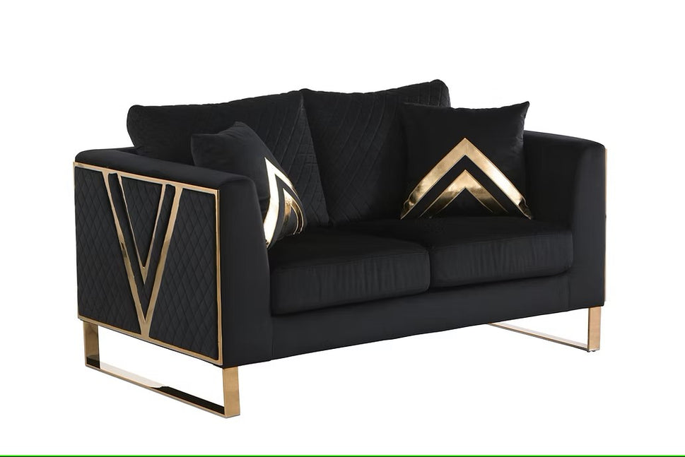 S1300 VISTA BONITA BLACK LIVING ROOM SET AVAILABLE AS 2 PIECE OR 3 PIECE SET