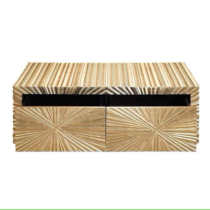 A-CT06 HELIOS GOLD LEAF COFFEE TABLE