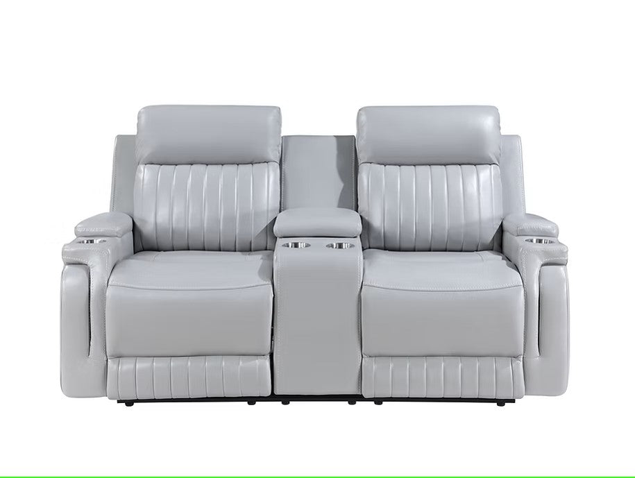 S2121 ETHAN 3 PIECE WHITE FABRIC LIVING ROOM SET