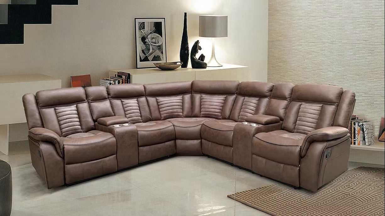 S4002 SAMUEL BROWN RECLINING SECTIONAL