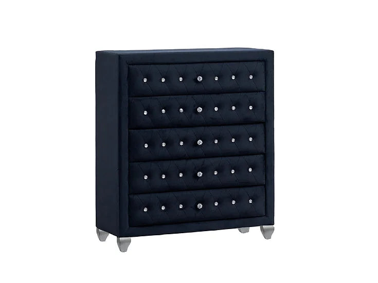 B2030 DIVINA BLACK BEDROOM SET AVAILABLE IN QUEEN AND KING SIZES