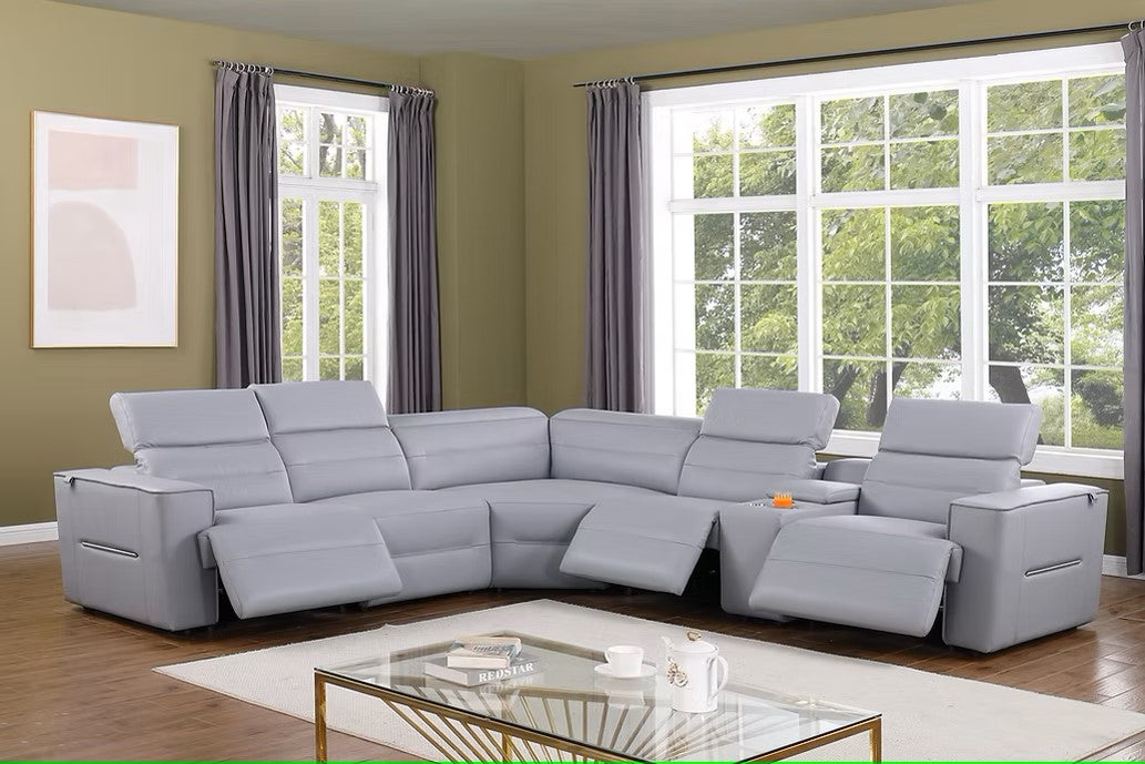 MI-1260 NEXUS LIGHT BLUE 6PCS POWER SECTIONAL