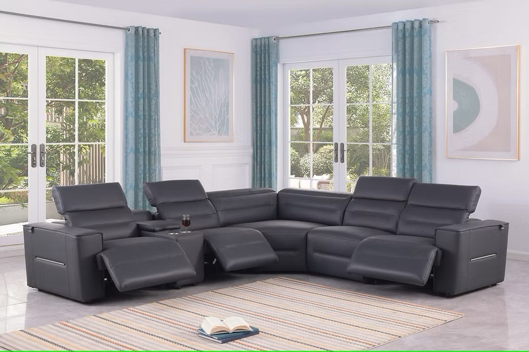 MI-1260 NEXUS DARK NAVY 6PCS POWER SECTIONAL