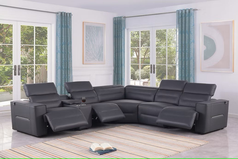 MI-1260 NEXUS DARK NAVY 6PCS POWER SECTIONAL