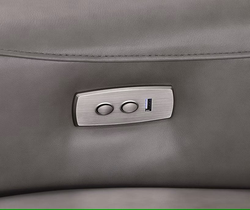 MI-1235 SIERRA GREY 5PCS POWER SECTIONAL