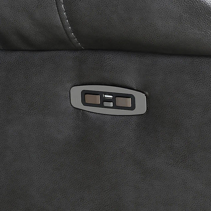 S2020 PARTY TIME 2 PC GREY RECLINING SET