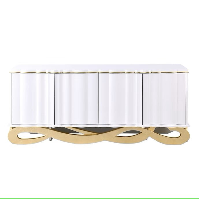 A-C28 TESSA WHITE CONSOLE TABLE