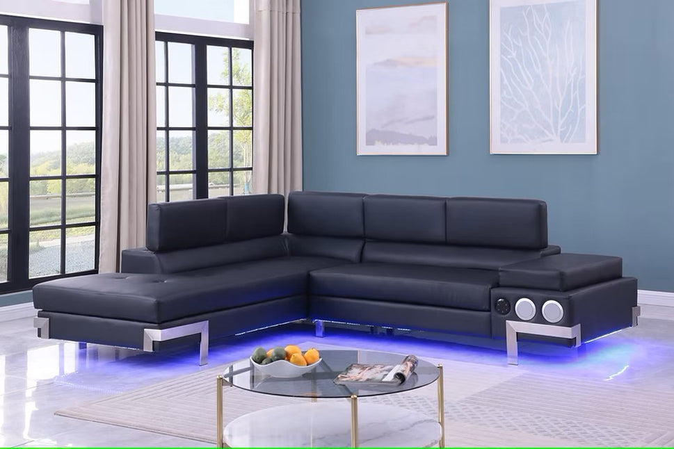 S1047 MAGIC SECTIONAL WITH LED LIGHTS AND SPEAKERS