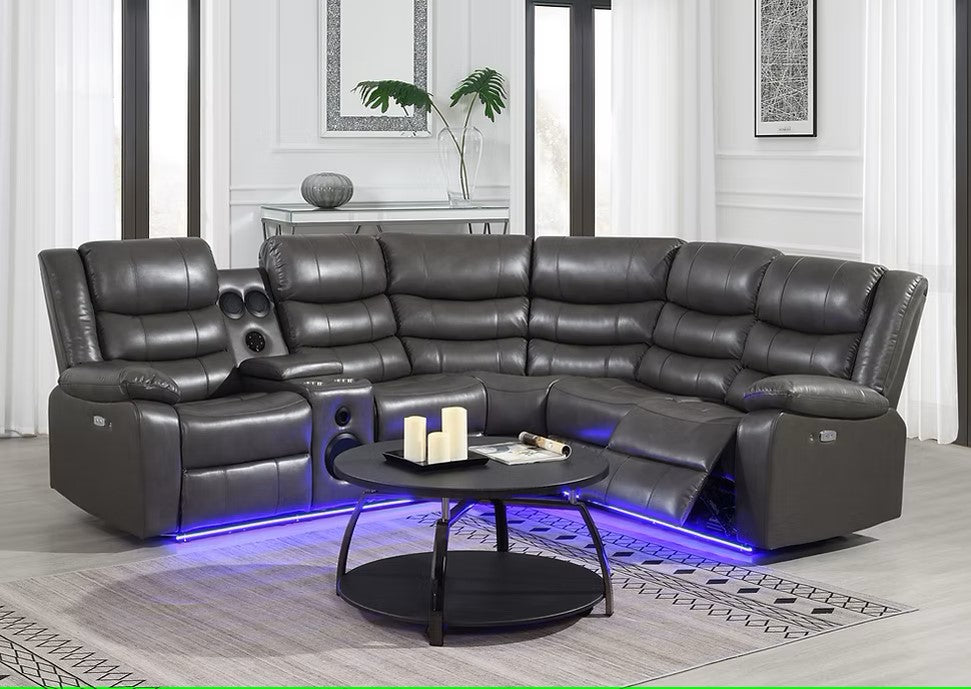 S8787 SONIC GREY RECLINING SECTIONAL