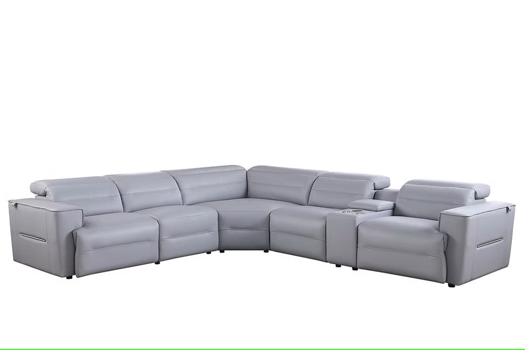 MI-1260 NEXUS LIGHT BLUE 6PCS POWER SECTIONAL
