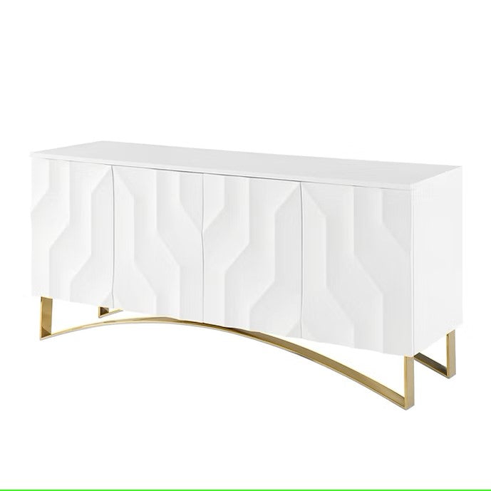 A-C07 BIANCA WHITE CONSOLE TABLE