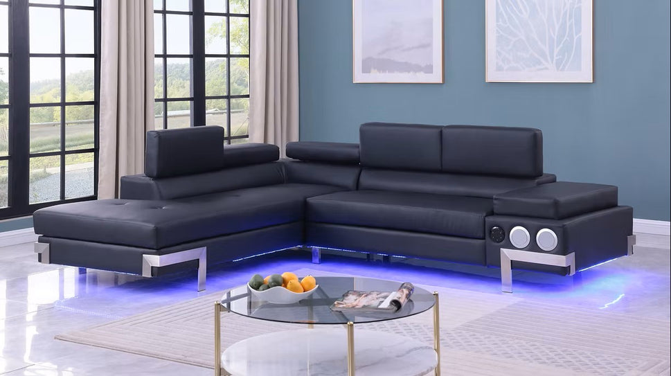 S1047 MAGIC SECTIONAL WITH LED LIGHTS AND SPEAKERS