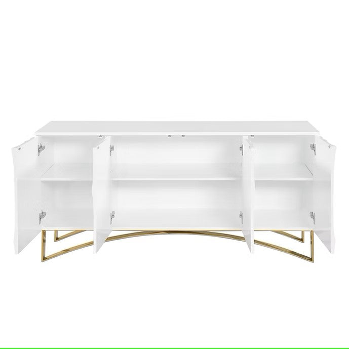 A-C07 BIANCA WHITE CONSOLE TABLE