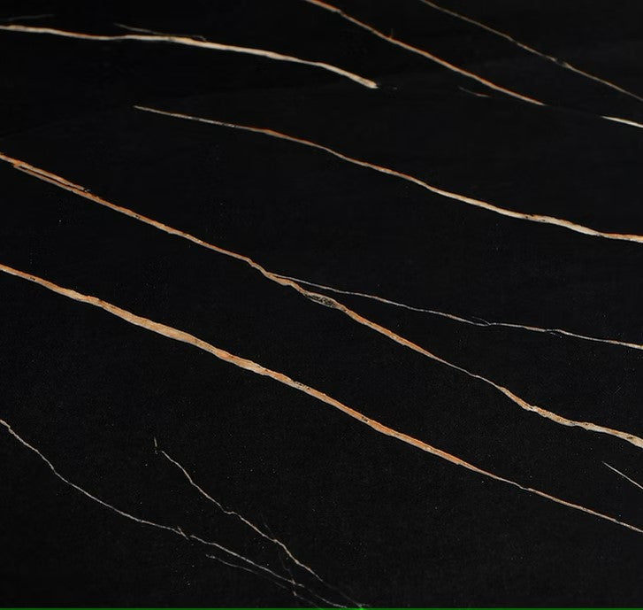 D605 UNICO (BLACK/GOLD) ROUND TABLE