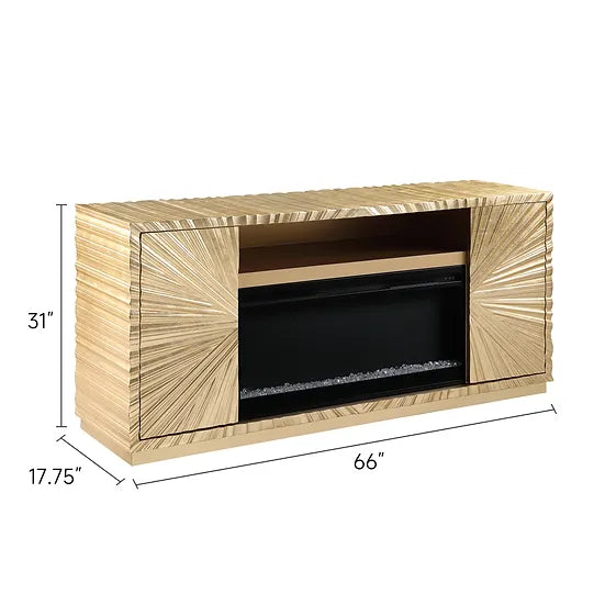 A-F05 HELIOS GOLD LEAF FIREPLACE