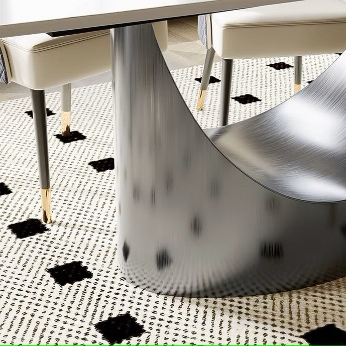 LEXI MATT BLACK 79" DINING TABLE - RANI CHAIRS CAN BE PURCHASED SEPERATELY