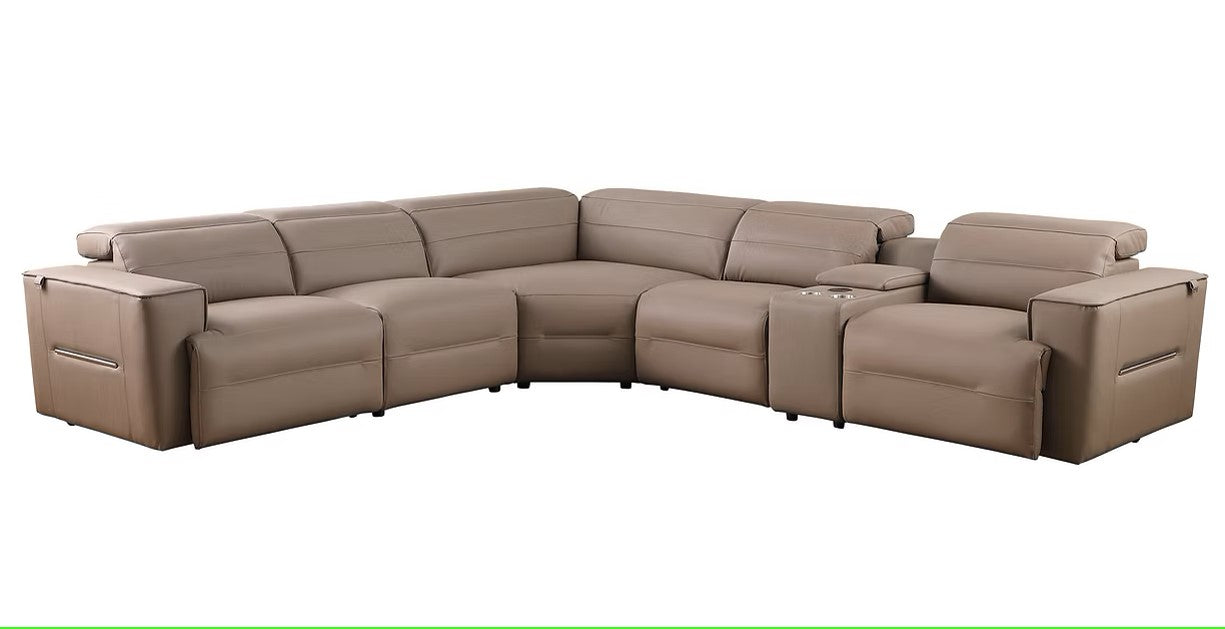 MI-1260 NEXUS BROWN 6PCS POWER SECTIONAL