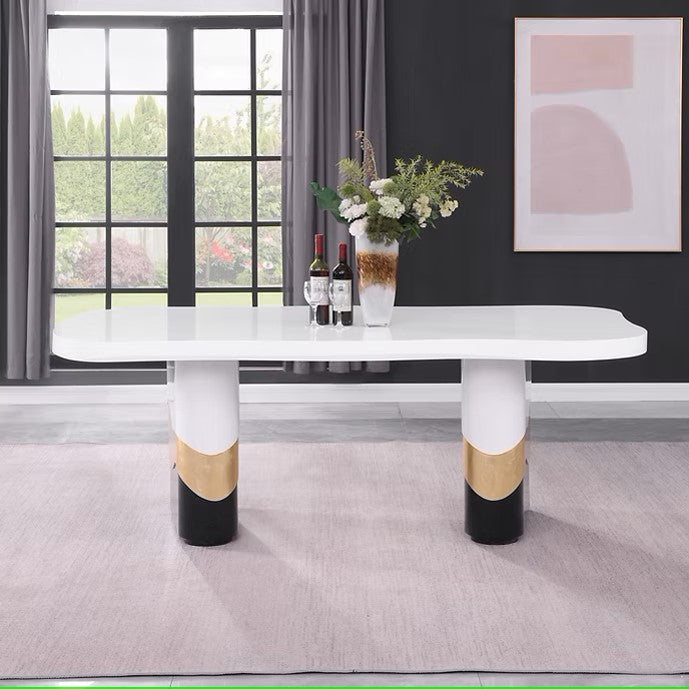 D910 ORION 82" DINING TABLE WITH 6 CHAIRS