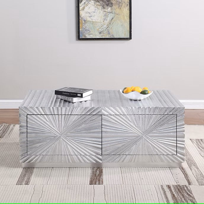 A-CT07 SELENE SILVER LEAF COFFEE TABLE