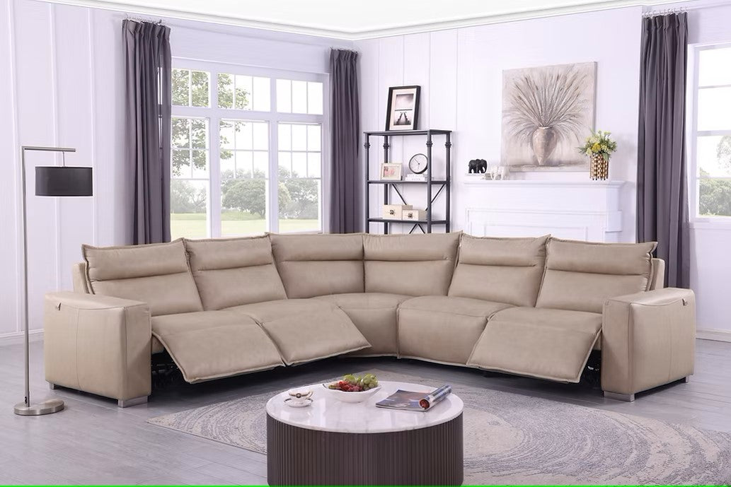 MI-1235 SIERRA BEIGE 5PCS POWER SECTIONAL