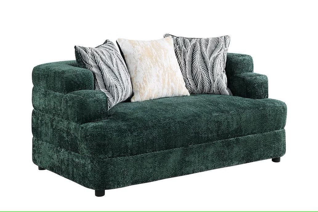 S1400 STEPSO GREEN LIVING ROOM SET AVAILABLE AS 2 PIECE OR 3 PIECE SET