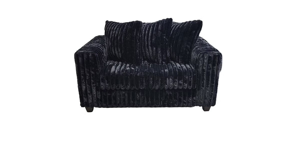 S300 GIA BLACK SOFA AND LOVESEAT SET